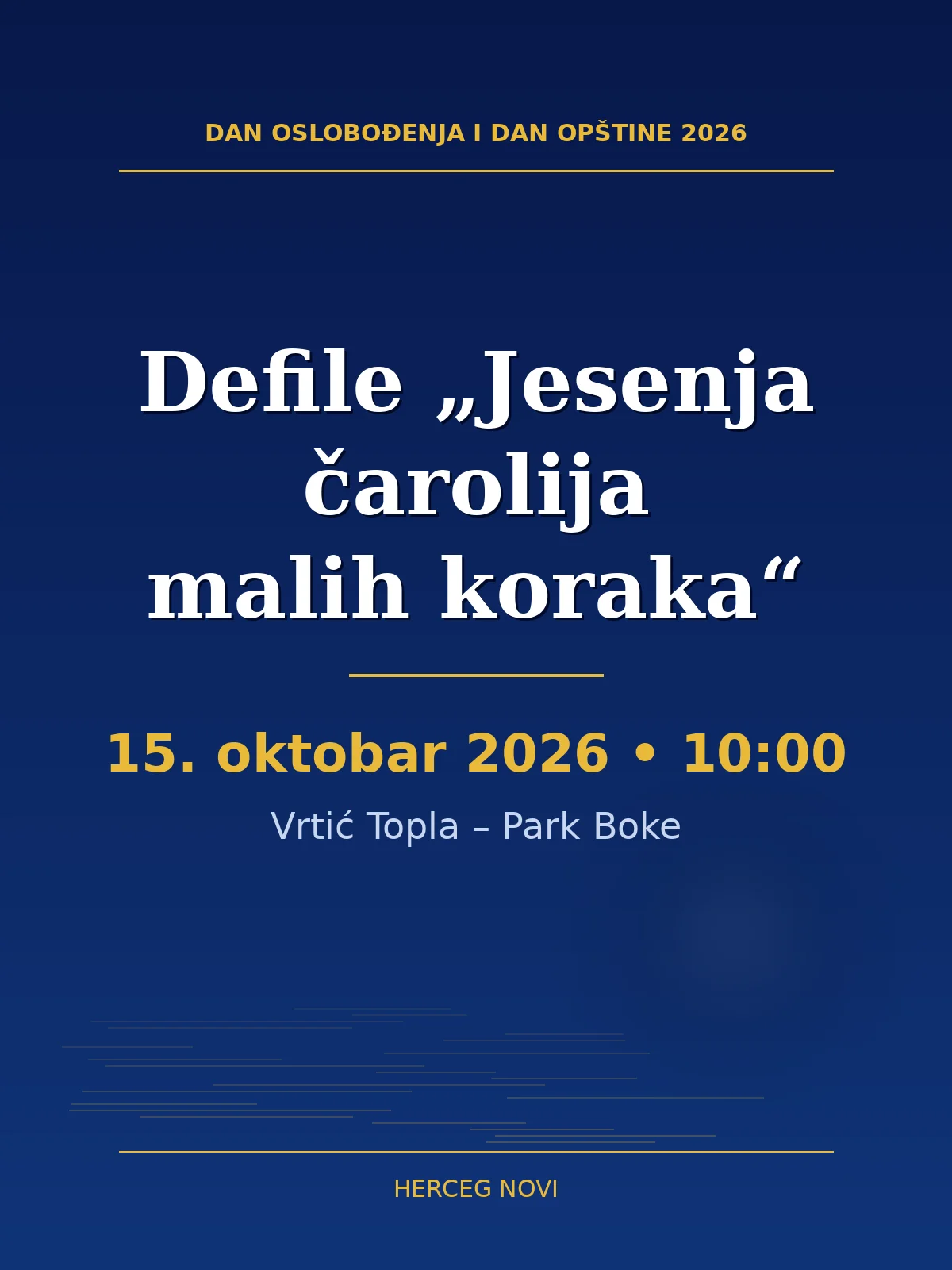 Parade “Jesenja čarolija malih koraka”