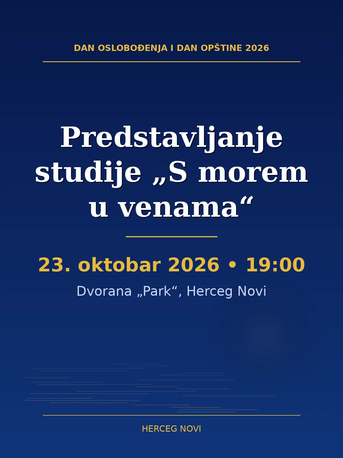 Presentation of the study “S morem u venama”