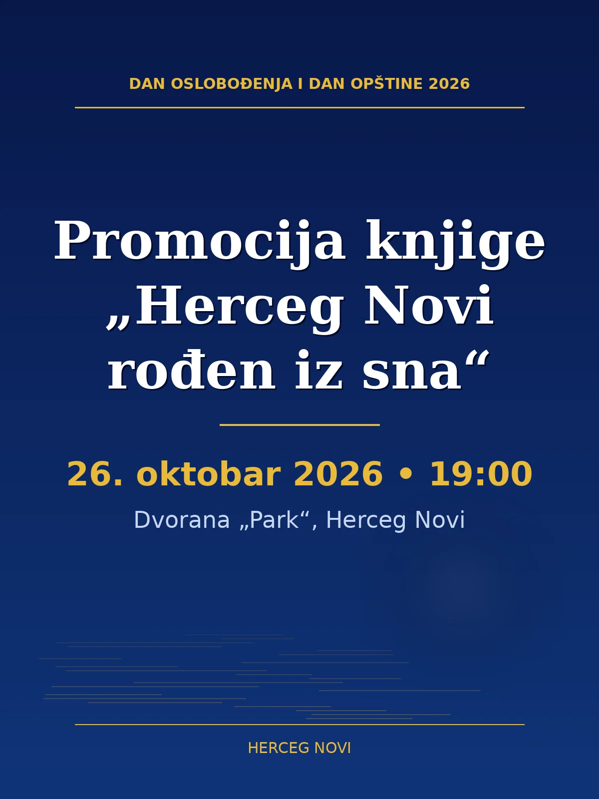 Book launch “Herceg Novi rođen iz sna”