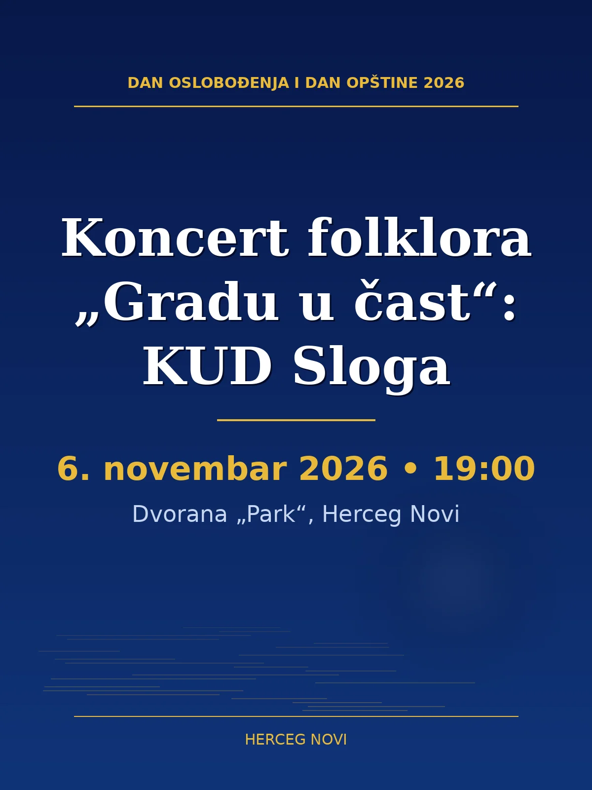 Folklore concert “Gradu u čast”: KUD Sloga