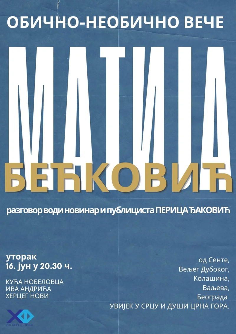 Matija Bećković: "An Ordinary-Unusual Evening"