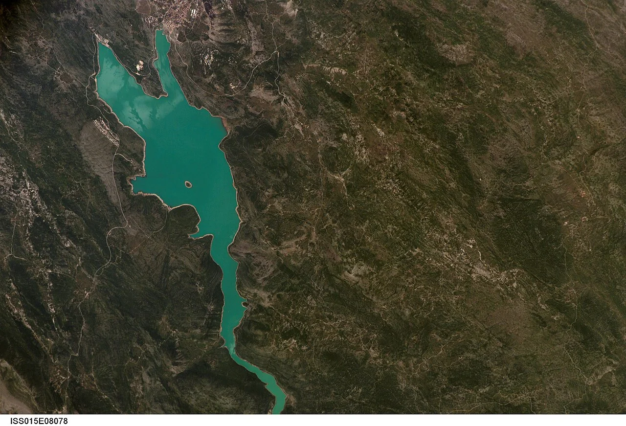 Bilećko jezero (foto NASA)